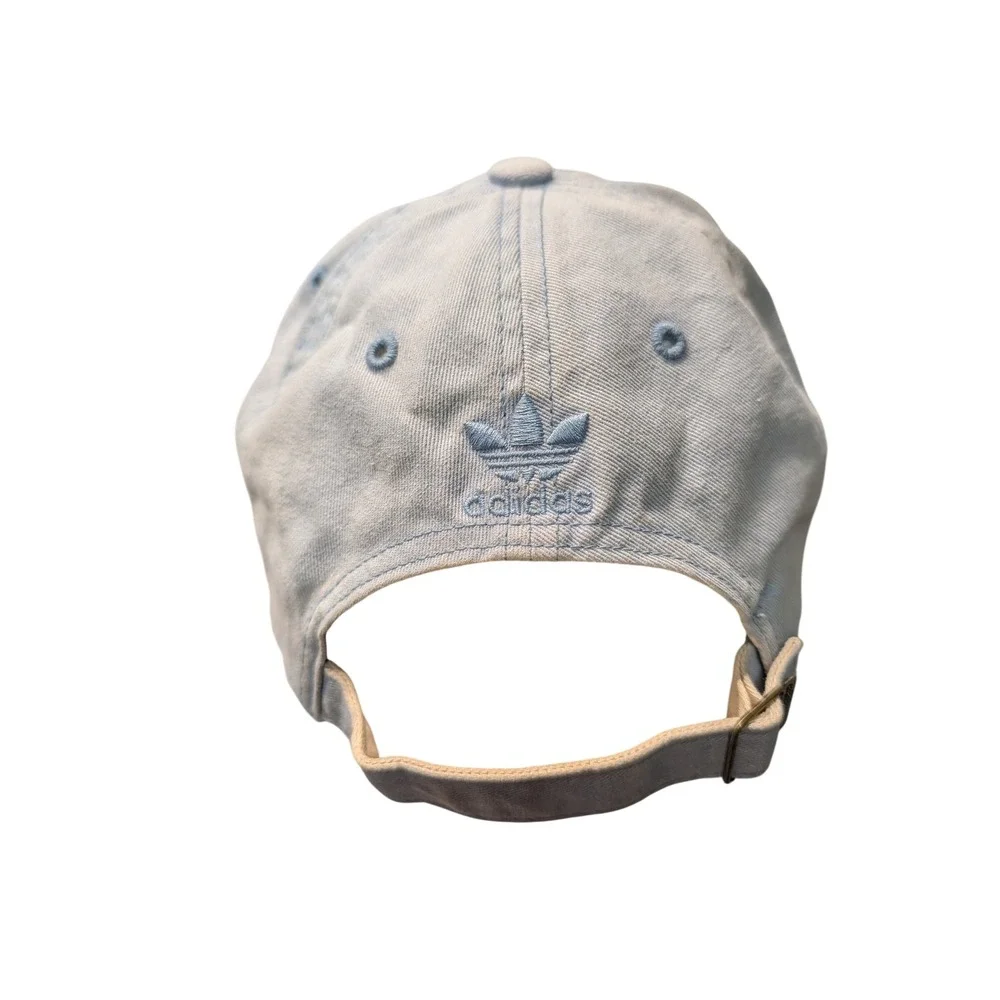 Adidas Originals Trefoil Baseball Cap Light Blue Embroidered Adjustable Dad Hat
